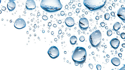water droplets isolated on transparent background