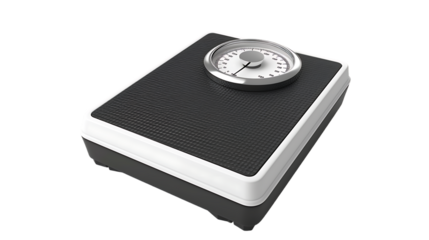 Weight scale isolated on transparent background 