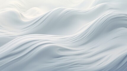 Soft, undulating waves of milky white cascading into oblivion - obrazy, fototapety, plakaty