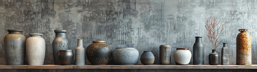 Monochrome Medley Textured Ceramic Vessels