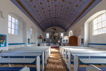 Inselkirche in Kloster auf der Insel Hiddensee.