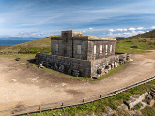 Antiguo faro del Cabo Silleiro en Baiona