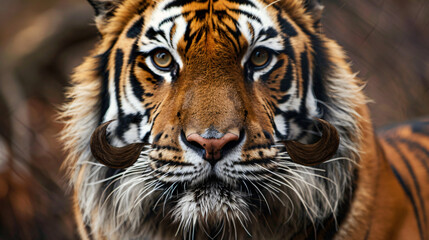 Cute tiger image with mustache