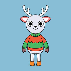 reindeer vector illustration 