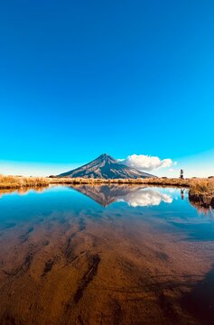 Pouakai tarn, Egmont National Park, Taranaki, New Zealand