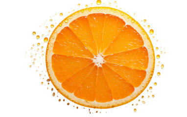 Vibrant Orange Close-Up on white background