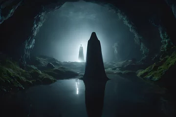 Fototapeten apparition in a cave © Antonio