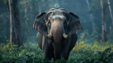 Zelfklevend Fotobehang Fun elephant © levit