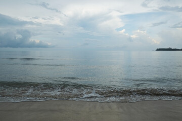 sea and sky and the sandy beach