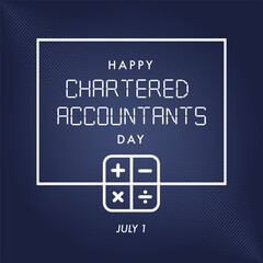 Happy National Chartered Accountants Day. background, banner, card, poster, template. Vector illustration.