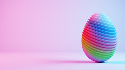 minimalist Easter egg design with a sleek glass texture, offering a contemporary and elegant take on traditional holiday decor.