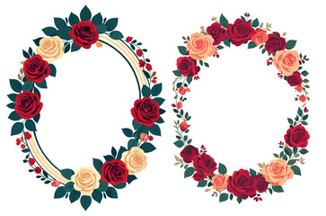 Floral Serenity: Flowers Frame 