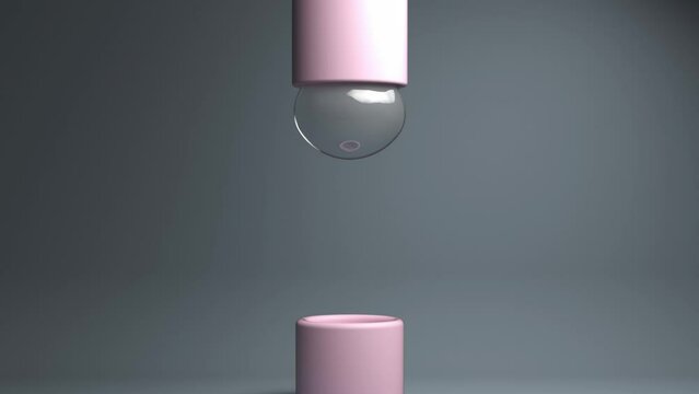 3D loop satisfying bubbles animation