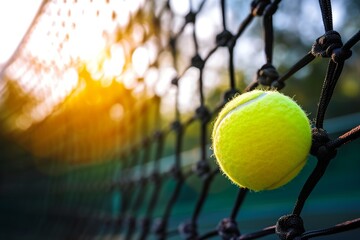 Celebrate the vibrancy of tennis with a vivid image of a tennis ball in a dazzling shade of greenish-yellow, a symbol of the sport's dynamic nature.