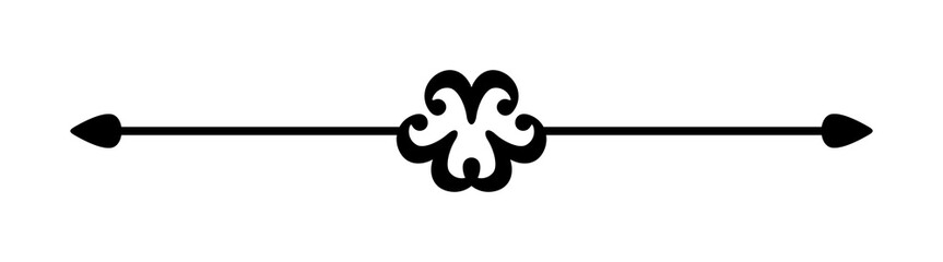 Decorative ornamental filigree and thin dividers