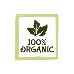 Green Organic Products Labels. Ecologic food stamps. Organic natural food labels.