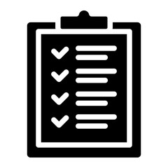 Clipboard witch Checklist, Wishlist Icon.