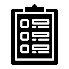 Clipboard witch Checklist, Wishlist Icon.