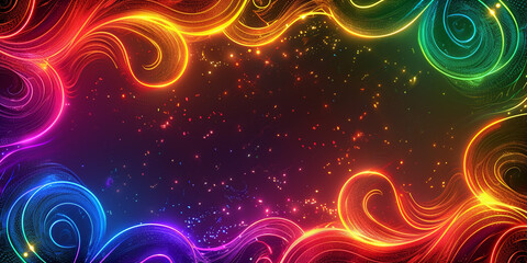 Colorful display HD 8K wallpaper Stock Photographic Image.