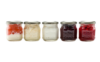 Playful Cherry Mashup Jars on white background