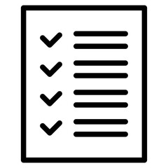 Document checklist icon - obrazy, fototapety, plakaty