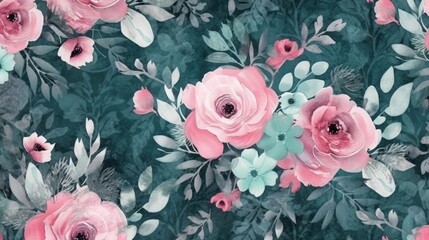 Vintage patterns with flowers