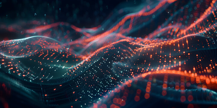 Abstruct background - flow of digital information 