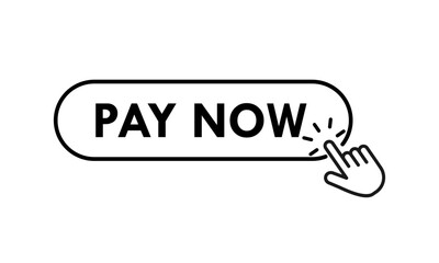 Pay now design logo template illustration