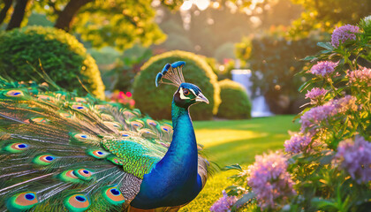 Obraz premium peacock with feathers