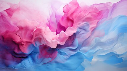 Colorful curved background with red pink and blue waves