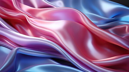 Obraz premium Modern, silk-curved background with a blue and pink-lilac theme.