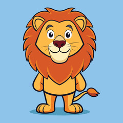 lion teacher vector illustration 