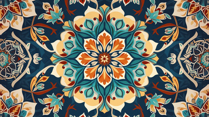 Beautiful structure of a repeating pattern in Arabic style