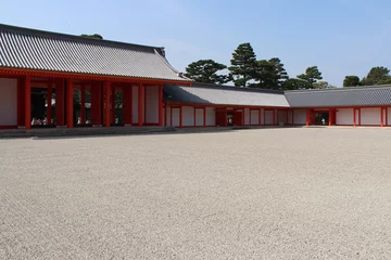 Poster pavilion at the imperial palace (kyoto-gosho) in kyoto in japan  © frdric