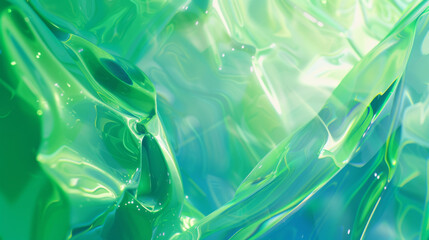 Blue and bright green abstract background.