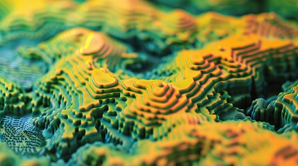 Topography map abstract