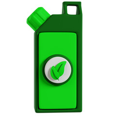 Green Biofuel: Sustainable Energy in a Leaf-Adorned Container