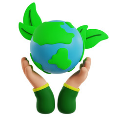 Nurturing Our Planet: Green Hands Embrace Earth