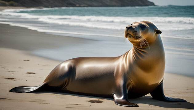 A sea lion engaged in a game of memory, effortlessly recalling and matching symbols,