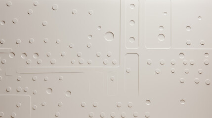 flat lay pattern of a braille text on textured paper, mute tones