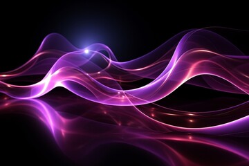 Modern Design Texture Wallpaper. Stylish Painting.Techno abstract background overlap layer on dark space with purple light line effect decoration