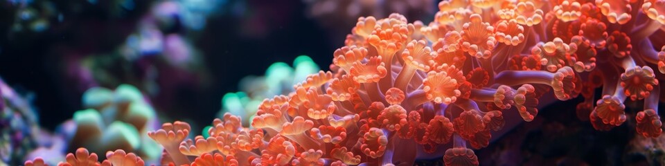 Obraz premium corals seascape background.