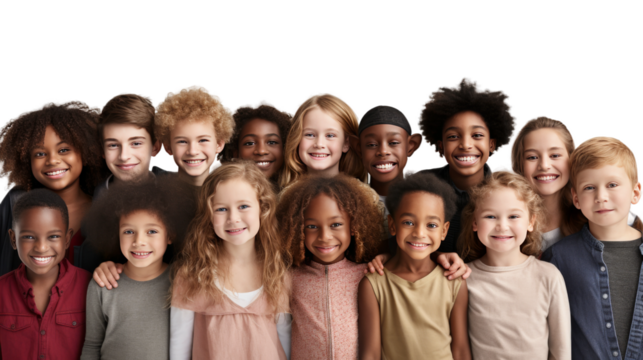 Diverse Age Groups Gathering on transparent background