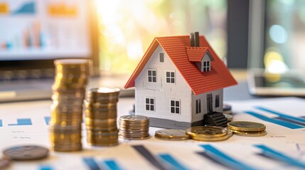 housing market showing upward trend with potential for significant financial gains from rental income or real estate investments indicating a booming property sector