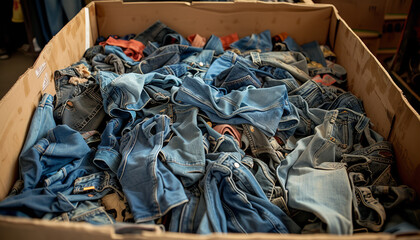 Jeans Donation Box