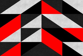 black, red and white triangular background wallpaper