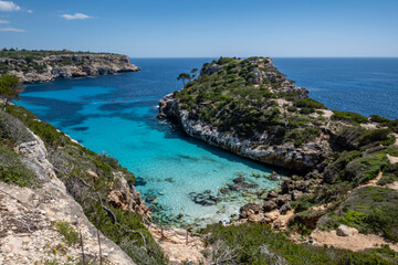 Fototapeta na wymiar Calo des Moro, .Santanyi, Mallorca, Balearic Islands, Spain
