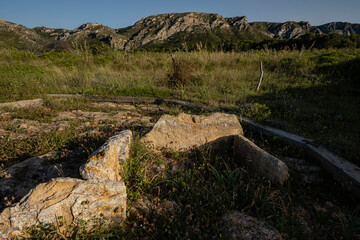 dolmen of s’Aigua Dolça, dolmen period, between 1900 and 1600 BC,  Artà, Colònia de Sant Pere,...