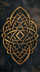 Abstract vintage metal design and seamless texture with iron and wood.