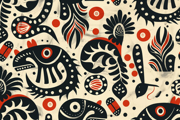 Vector Floral Seamless Pattern with Vintage Indian and Persian Swirl for Wallpaper, Textile and...